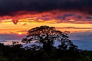 Cloud Forest to the Sea-Sunset Monteverde, Costa Rica by Gary Paige