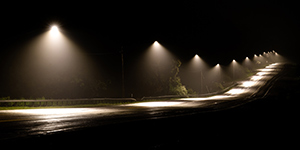 Foggy Night by Clyde Comstock