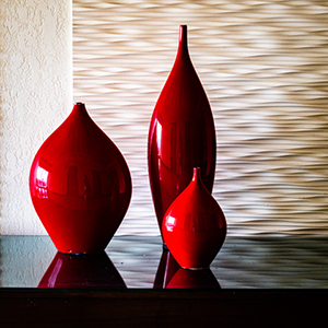 Three Red Skittles by John Ejaife