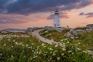Sunset at Peggy's Cove by Patty Singer