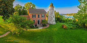 Sunset, Charlotte-Genesee Lighthouse by Sheridan Vincent